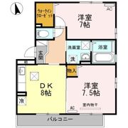 セジュールスハマ A棟の間取り画像