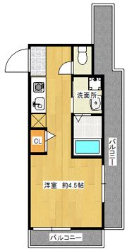 サンフェリシアン東福寺の間取り画像