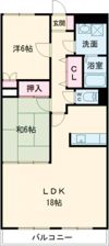 ルネッサ八女の間取り画像