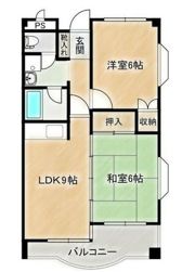 サンハイツ野間の間取り画像