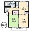 フレグランスA・S D棟の間取り画像