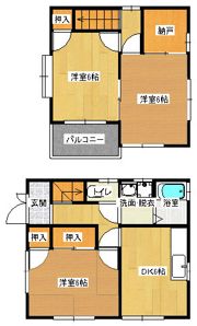 南蔵王ハイツの間取り画像