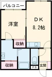 フレックス21久留米一番街の間取り画像