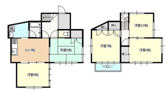 仙波町4丁目戸建貸家の間取り画像