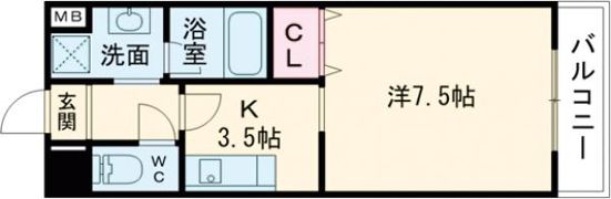 グランドゥール帆屋の間取り画像
