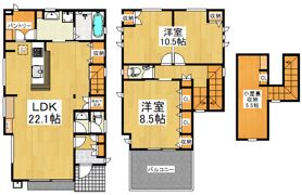 野塩1丁目戸建の間取り画像