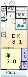 フジパレス堺鳳中Ⅱ番館の間取り画像