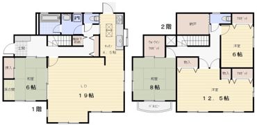 河辺町田邊様貸家の間取り画像