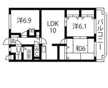 パークヒルズ Iの間取り画像