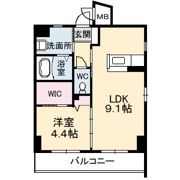 ドミール千田町の間取り画像