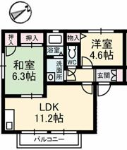 ディアス200 B棟の間取り画像