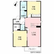 ガーデンヒル秋光 B棟の間取り画像