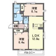 シャンテラス桜ケ丘の間取り画像