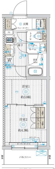 GENOVIA世田谷桜の間取り画像
