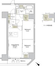 ザ・パークハビオ江古田の間取り画像