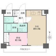 キンブリッジ京都千本丸太町の間取り画像