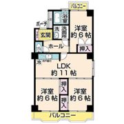 クレア泉崎の間取り画像