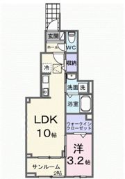 メゾンドヴィラⅠの間取り画像
