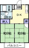 シティハイツ薬師Aの間取り画像
