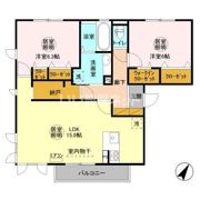 ヴァレンティーナ Eの間取り画像