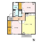 ラ・ポールMAEHATA Aの間取り画像