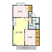 セジュール若宮 Bの間取り画像