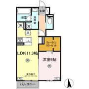 ラクードシャCの間取り画像