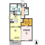 ラクードシャCの間取り画像