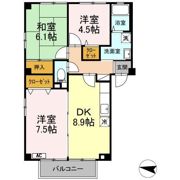 ハイム城山の間取り画像