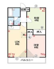 ブライト田中の間取り画像