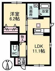 シャーメゾン晟の間取り画像