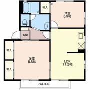 モンアミ Aの間取り画像