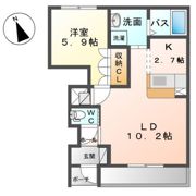 ヴィーブル ハイツAの間取り画像