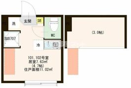 AVAND 北千住の間取り画像