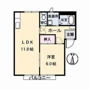 カーサ ツインクル Ⅰ棟の間取り画像