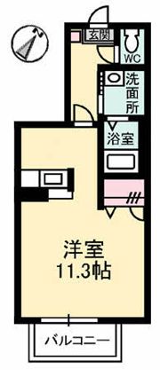 メゾン中央の間取り画像