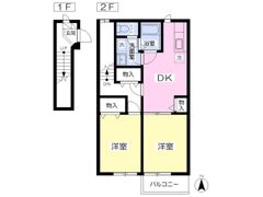 サンシティ Bの間取り画像