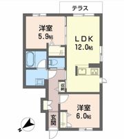 イースト ベイの間取り画像