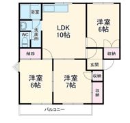 サニーヒルズ鳴丘A棟の間取り画像