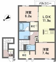 イースト ベイの間取り画像
