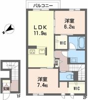 イースト ベイの間取り画像
