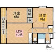 ヴィルヌーブ佐鳴台の間取り画像
