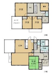 守谷市松ヶ丘1丁目 O邸の間取り画像