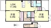 サンシャイン羽島Bの間取り画像