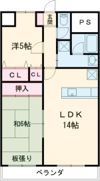 KS Ⅰマンションの間取り画像
