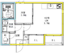 REGALESTプルミエール坪井の間取り画像