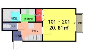 グランピア一ノ割の間取り画像