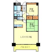 サンダモン北勘の間取り画像