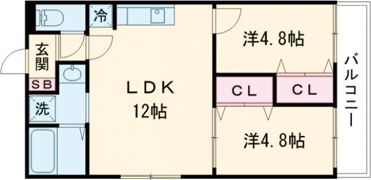 CASA垂水駅前の間取り画像