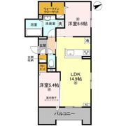 シャルム三国丘の間取り画像